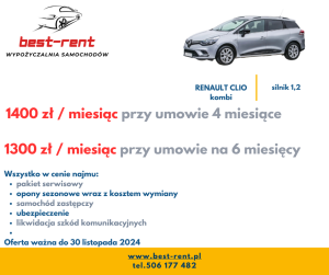 Renault Clio wynajem długoterminowy